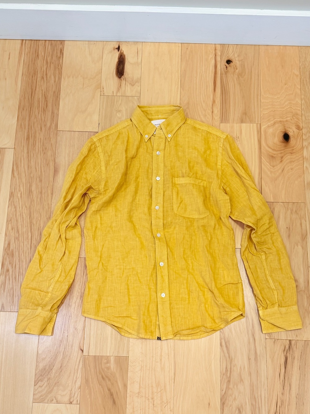 Billy Reid Men’s Linen Long Sleeve Button Down Shirt